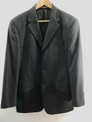 #ad Next Suit Jacket 40 R Grey Pinstripe GBP 12.99