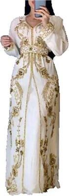 Dubai Kaftan Maxi Women Abaya Long Moroccan Style Embroidery Jilbab Dress VC054 $60.00