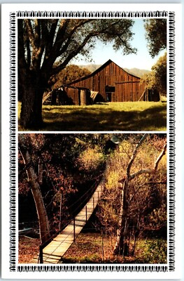 #ad Postcard Old Cable Bridge Temecula Museum Temecula California USA $3.46