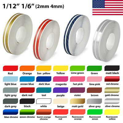 Roll Vinyl Pinstriping Pin Stripe DIY Self Adhesive Line Car Tape Decal Stickers $8.45