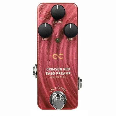 #ad One control Crimson Red Bass Preamp Base Effects Pedal $144.05