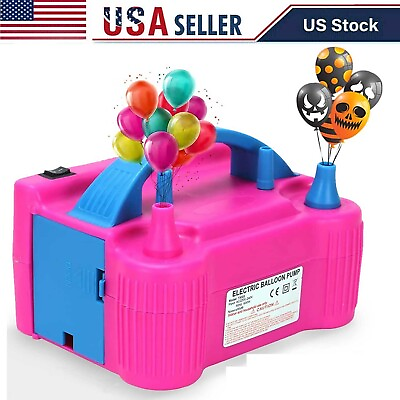 #ad Portable 600W Electric Balloon Pump Inflator Air High Power Blower Party US Plug $17.90