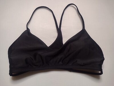#ad #ad Women#x27;s Bikini Top Small Black Strappy Wireless Swimsuit Swim Swimwear HG1 $7.98
