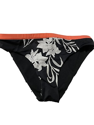 #ad Roxy Tropical Hipster Bikini Bottom Women#x27;s Size M Black NEW $19.00