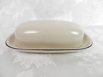 #ad Vintage 1970#x27;s Sears Strawberries Stoneware Covered Butter Dish Japan 4112 $11.99
