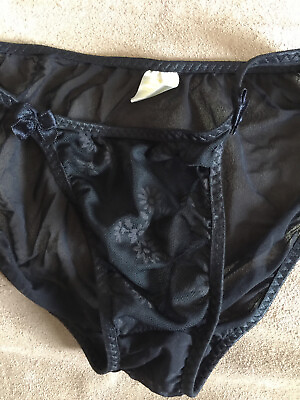 S 28quot; 30quot; Vintage STRING Women#x27;s Sheer Stretch Lo Rise 90s Very Bikini for Men $12.99