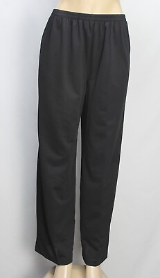 Another Thyme Women#x27;s Pull On Sheer Pants Black Size 10 $11.00