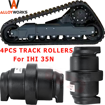 #ad 4PCS The Mini Excavator Bottom Roller Track Roller Fits IHI 35N Heavy Equipment $479.00