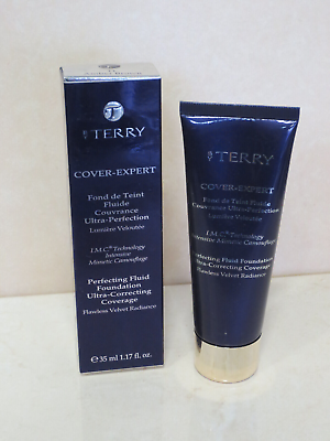 BY TERRY COVER EXPERT PERFECTING FLUID FOUNDATION 11 AMBER BROWN 1.17 OZ BOXED $20.00
