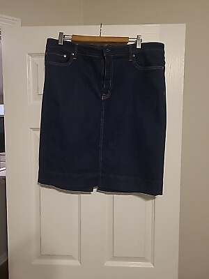 #ad Ralph Lauren Women#x27;s Jean Skirt Size 16 $35.00