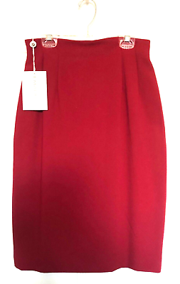 #ad #ad NWT EMANUEL UNGARO Skirt Deep Rose High Waist US 6 EU 40 $150 $54.00