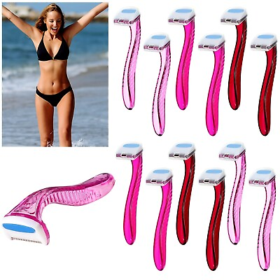 #ad Honoson 12 Pieces T Type Bikini Razor Women Small Durable Travel Accessories ... $22.02