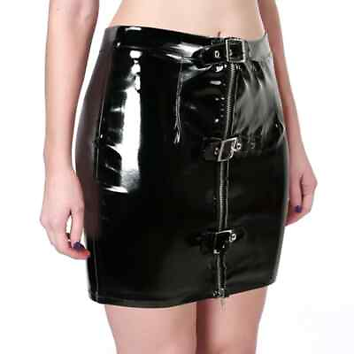 #ad Sexy Leather Mini Skirts Women High Waist Stretch Slim Pencil Skirts Summer $22.61