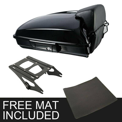 #ad #ad Black 5.5quot; Razor Pack Trunk Mount Rack Fit For Harley Tour Pak Road Glide 14 23 $239.80