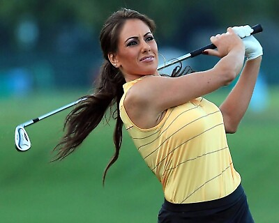 #ad Holly Sonders Playing Golf 8x10 PHOTO PRINT $6.98