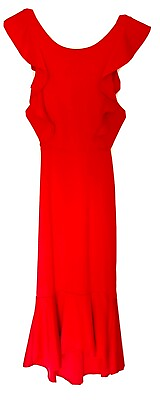 #ad BEAUTIFUL RED SEXY PARTY COCKTAIL DRESS OPEN BACK SIZE M $24.99