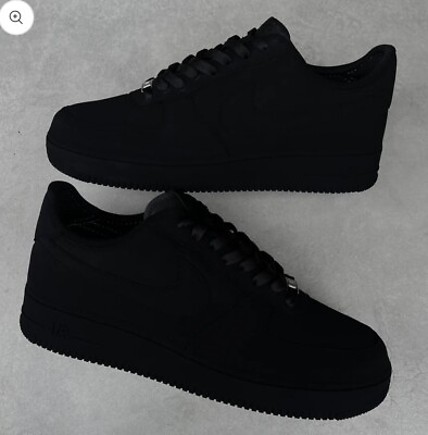 #ad Custom Air Force 1 Low Darkest Black In The World All Sizes $275.00