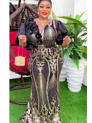 #ad 2024 Plus size African party women#x27;s wedding evening dress African outfit $91.68
