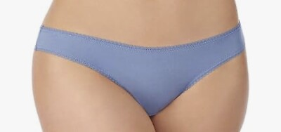 #ad NWT OnGossamer On Cabana Cotton Hip Panty Bikini Style Underwear Blue Sz L $11.99
