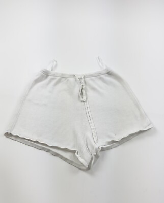 #ad #ad Sabo Skirt Shorts Women’s M Medium White Knitted $9.92