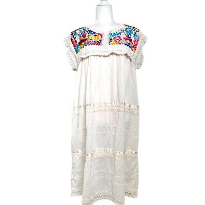 #ad Bohemian Embroidered Flowy Dress $18.20