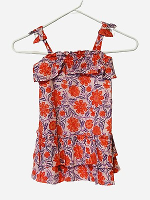 #ad Janie amp; Jack Orangeamp; Purple Floral Summer Dress Girls Size 3T $19.95