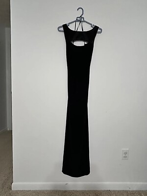#ad #ad Black Long Evening Dress Size 4 $20.00