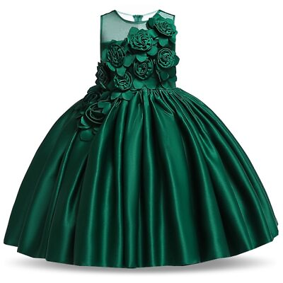 #ad #ad Summer Baby Girl Party Dress Kids Clothes Children Elegant Birthday Prom $27.59