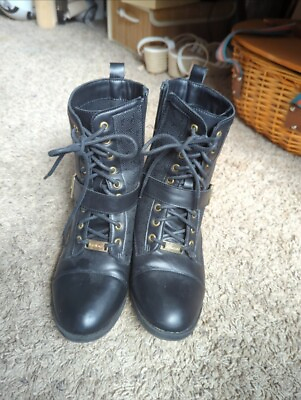 #ad womens black boots size 7 $10.00