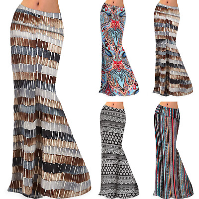 #ad #ad Boho Long Maxi Dress Summer Beach Holiday Party Casual Elastic Waist Skirt Women $11.58