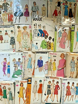 Vintage Retro Mod Mid Century Misses Clothing Sewing Patterns Free Shipping $10.99