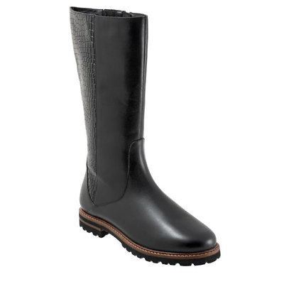 Women#x27;s Leather Upper Full length Side Zipper Boots $80.00
