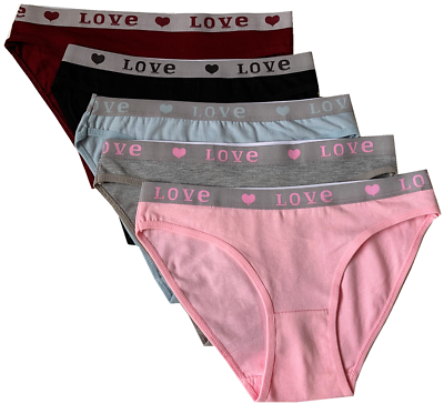 #ad #ad New 5 Women Bikini Panties Brief Floral Cotton Underwear Size M L XL #F138 $10.99