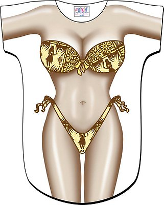 #ad Attitude Cover Up Women#x27;s Aloha Dancer Swimsuit Bikini Cover Up T Shirt LI4565 $25.06