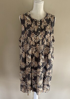#ad Faherty Linen Blend Summer Dress XL $48.00
