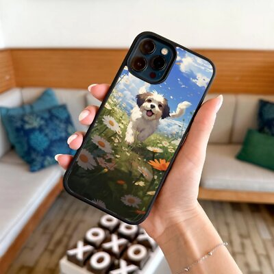 #ad For iPhone 14 15 11 12 13 X XS XR Max image cute shitzhu dog Funny Cover AU $17.99