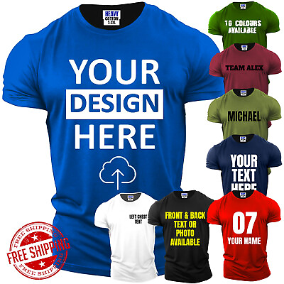 #ad Personalized Customized Funny Mens T Shirt Your Name Here Your Logo USA New Gift $10.97
