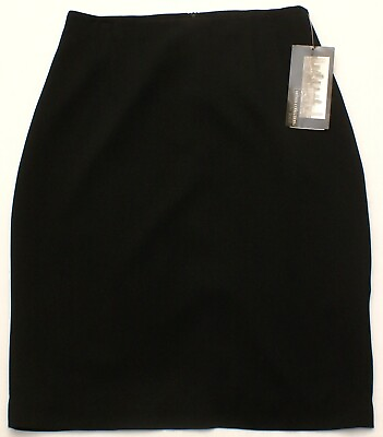 Jerell Urban Collection Black Straight Pencil Skirt Work Career Lined Size 10 $16.99