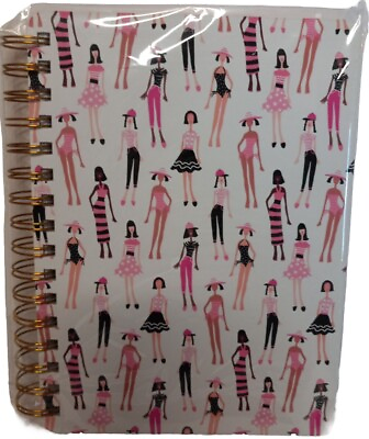#ad Agenda 52 Summer Girl Spiral Journal Pink Black White $29.99