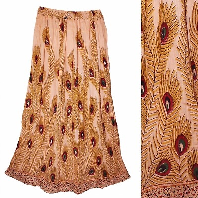 #ad 3X To 5X Plus Size Indian Ethnic Boho Maxi Long Skirt For Women Gypsy Retro P85 $42.54