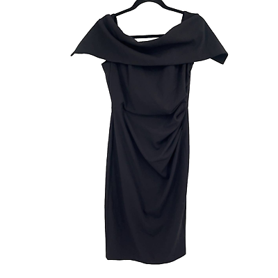 #ad Vince Camuto dress black popover cocktail size 6 $74.99