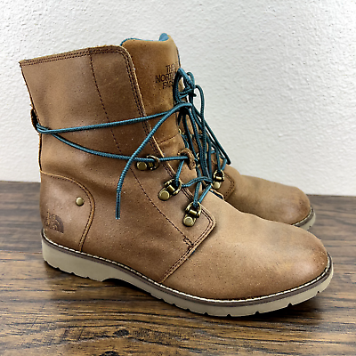 The North Face Womens Boots Size 7 Ballard Brown Suede Leather Lace Up Boots $39.88