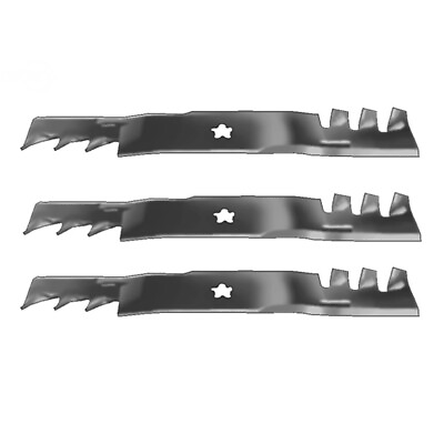 Mower Blade Set of 3 For Sears Fits Husqvarna 180054 173920 48quot; Fits Gator MULCH $64.99