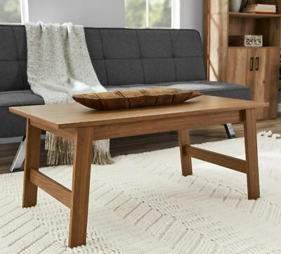 #ad Wood Rectangle Coffee Table Walnut Finish $31.47