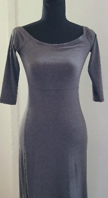 #ad Womens Slitted 3 4 Sleeve Maxi Casual Dress Medium $9.00
