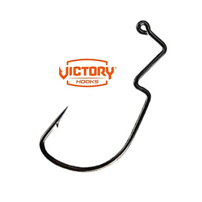 #ad Victory Hooks Hook 10777 Black Nickel EWG Extra Wide Gap Endura Needle Point New $18.83