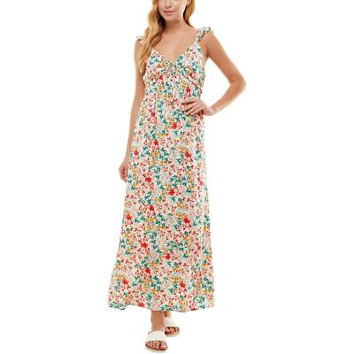 #ad #ad Kingston Grey Womens Floral Print Long Empire Waist Maxi Dress Juniors BHFO 9318 $6.99