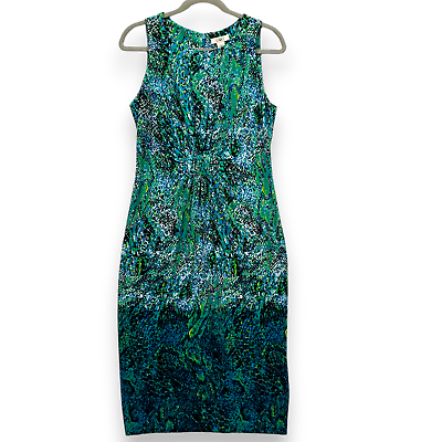 #ad *Cato Maxi Dress Slinky Blue Green Snake Womens 8 $12.17