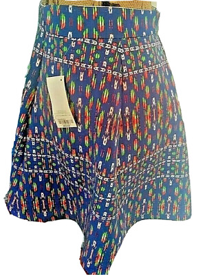 #ad Colored Skirt Size Medium Knee Length Decree A line shape with elastic waist NWT $13.90