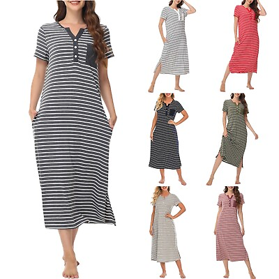 #ad Summer Maxi Dresses For Women Loose Fit Stretch Color Print Party Cocktail Dress $23.88